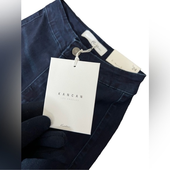 Kancan Dark Wash High Rise Flare Jeans - Picture 7 of 15